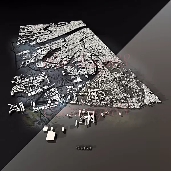 City skin 3D • Osaka